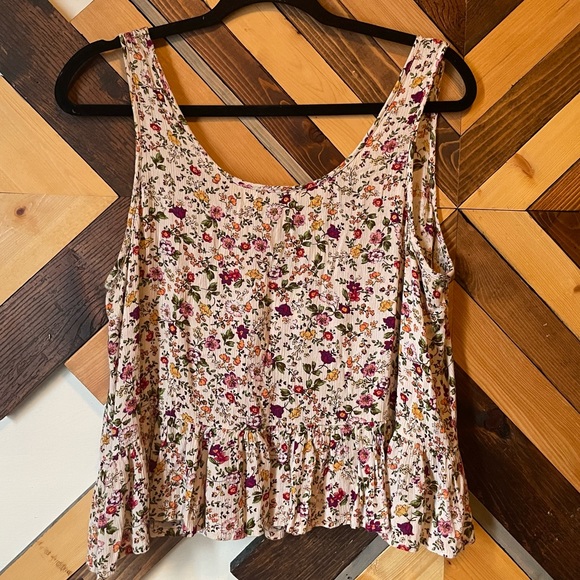 Patrons of Peace floral tank top Size Large - Picture 2 of 5